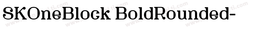SKOneBlock BoldRounded字体转换